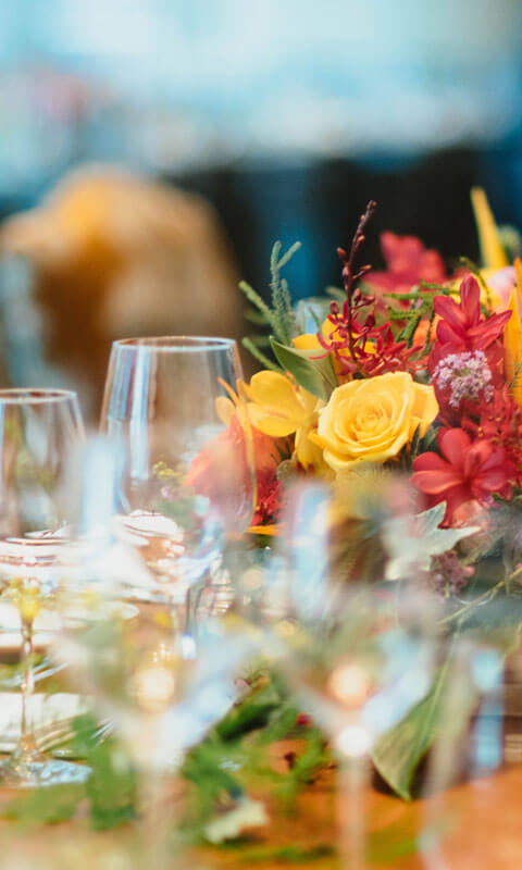 stół przyjęcie weselne